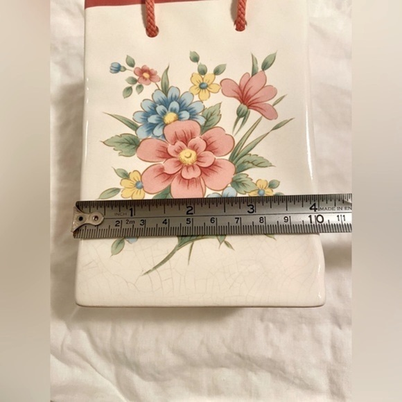 3/55$ Vintage Japan 1986 ceramic‎ rectangular Flower Vase - Picture 8 of 14